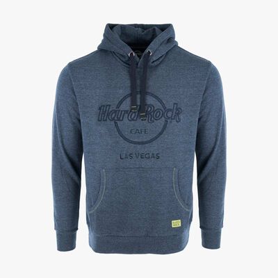 Adult Fit Raised Embroidered Logo Hoodie in Denim Blue Adult Fit Raised Embroidered Logo Hoodie in Denim Blue